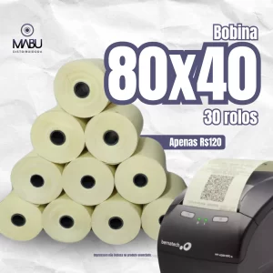Bobina Térmica 80x40